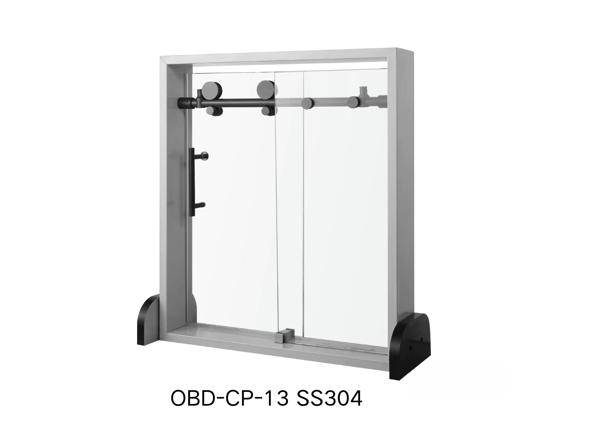 SS304 Frameless Sliding Shower Door Hardware Fittings