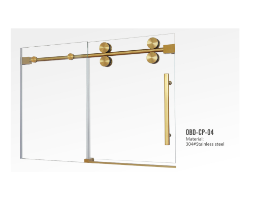 SS304 Frameless Sliding Shower Door Hardware Fittings