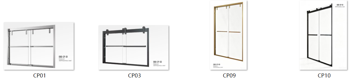 Framed Sliding Shower Door Hardware Fitting
