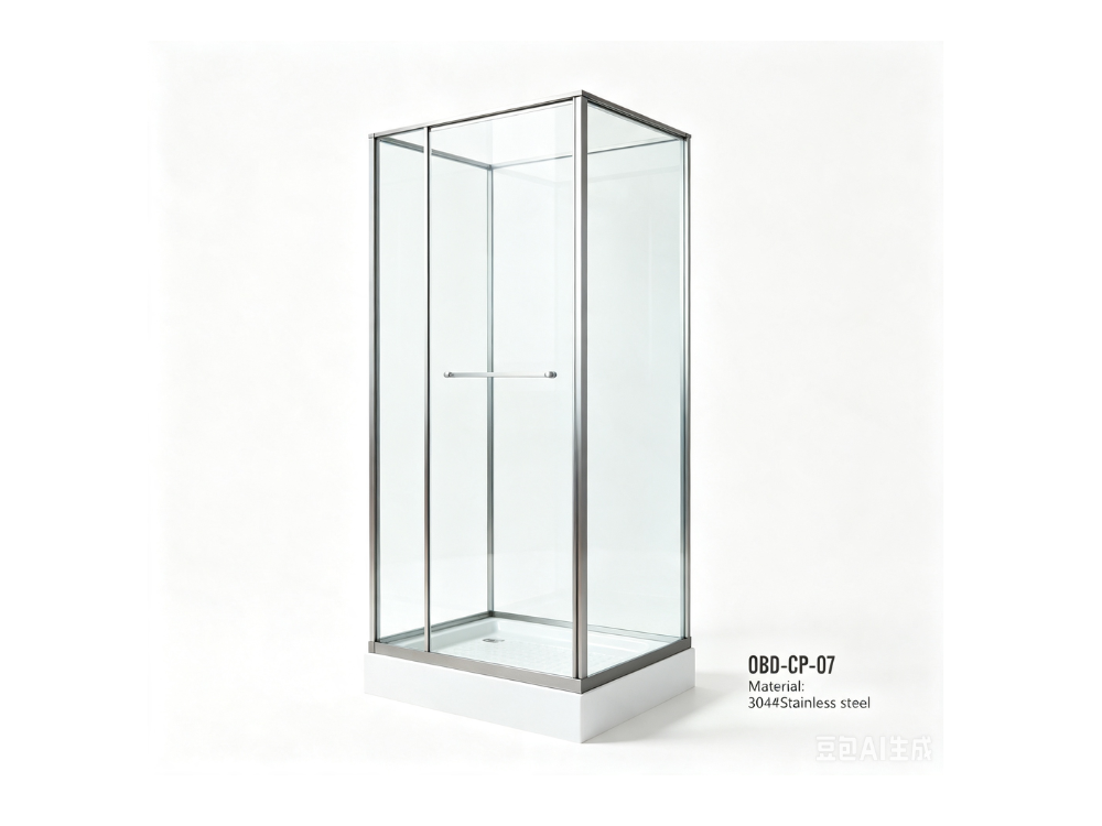 L-Shaped Sliding Shower Door Hardware System