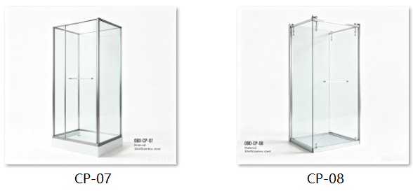 L-Shaped Sliding Shower Door Hardware System