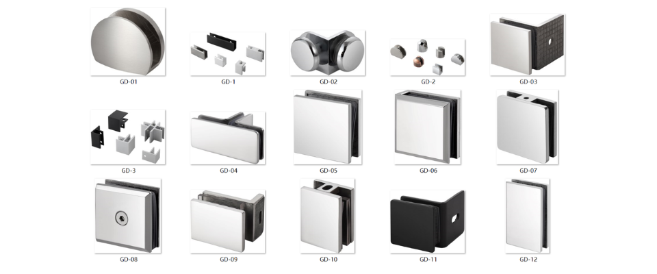 SS304 Shower door Clamps and Brackets