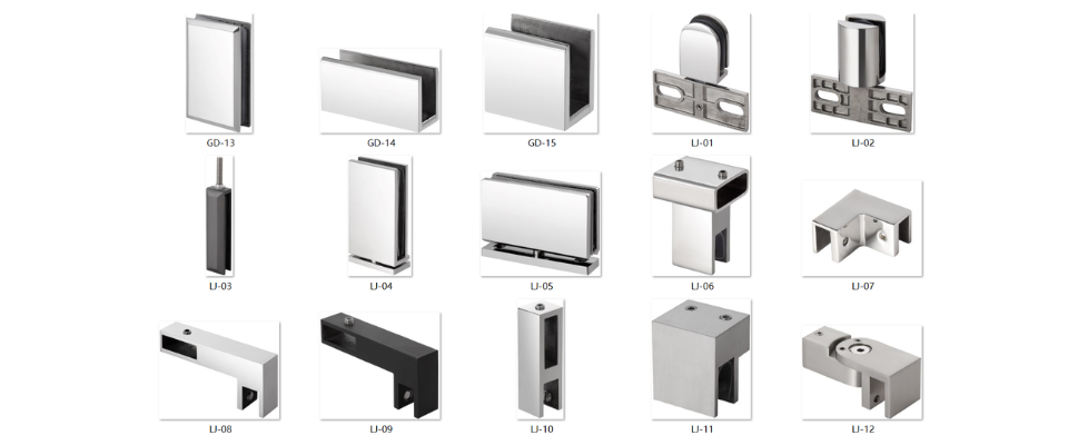 SS304 Shower door Clamps and Brackets