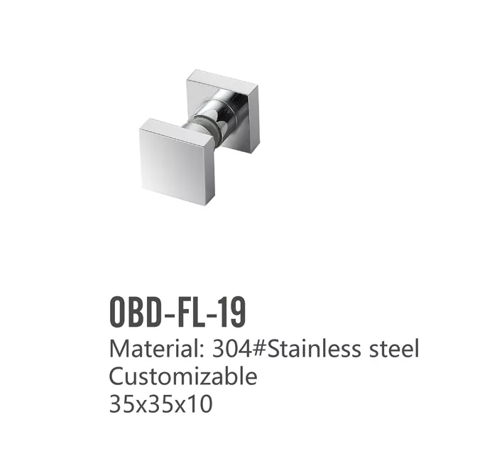 SS304 Square Shower Door Handles