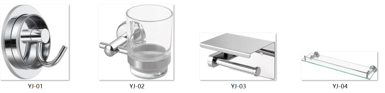 Standard Mid-High-End 304 Stainless Steel Bathroom Hardware & Accessories