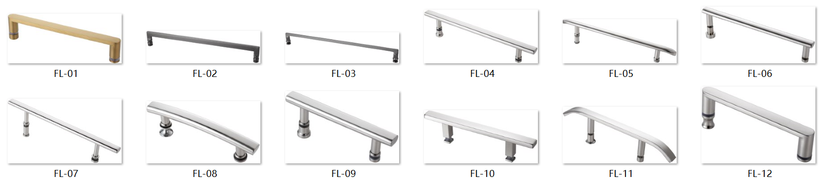SS304 Square Shower Door Handles