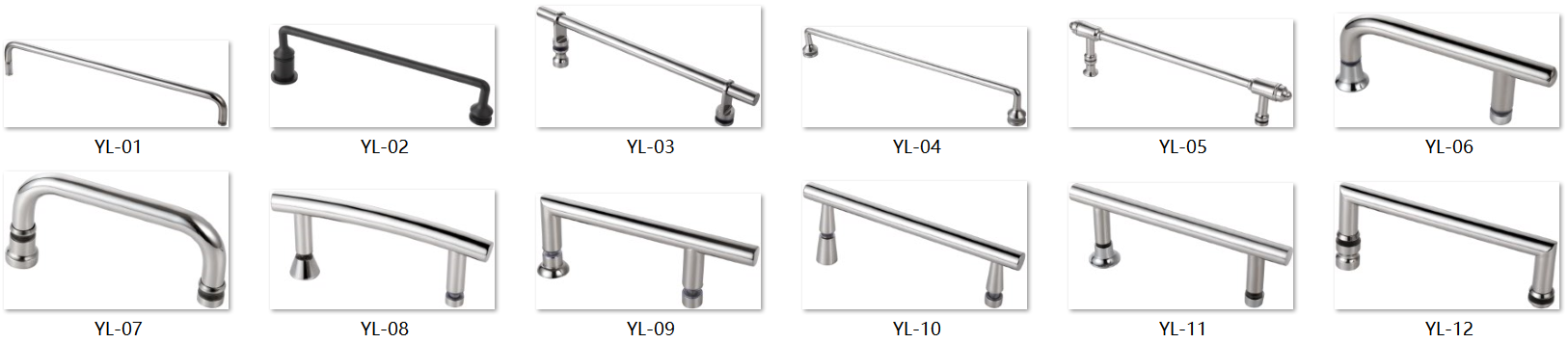 SS304 Circular Shower Door Handles