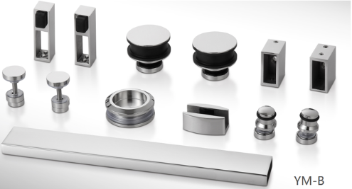 SS304 Frameless Sliding Shower Door Hardware Fittings