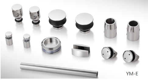 SS304 Frameless Sliding Shower Door Hardware Fittings